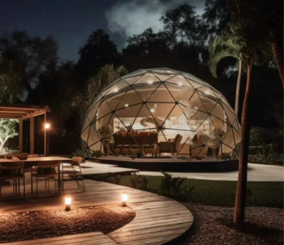 What are the energy efficiency benefits of geodome homes?